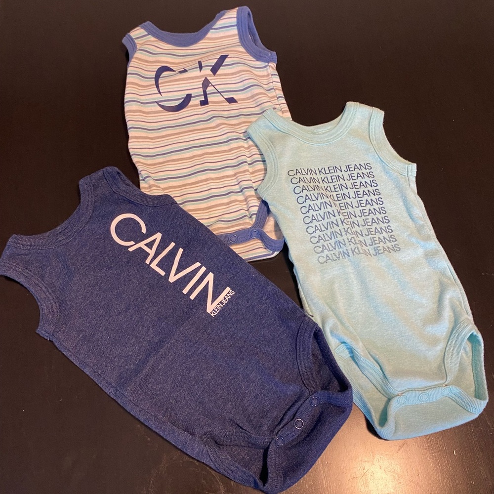 calvin klein jean New Born One-piece 3pk